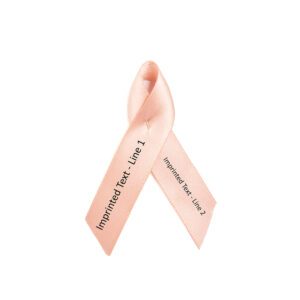 Personalized Cause Fabric Peach Endometrial Cancer Invisible Illness Pink Tax Gender Based Price Discrimination Uterine Cancer personalized ribbon