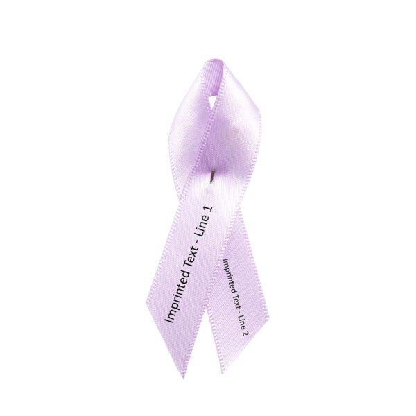 Personalized cause lavender personalized fabric ribbon pins All Cancers Cancer That Do Not Have a Designated Color Stress Induced Illness