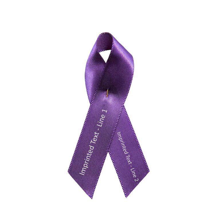 fabric Personalized cause purple ribbon Cancer Survivors Colitis International Overdose Awareness Day Lupus Systemic Lupus Erythematosus SLE Lupus