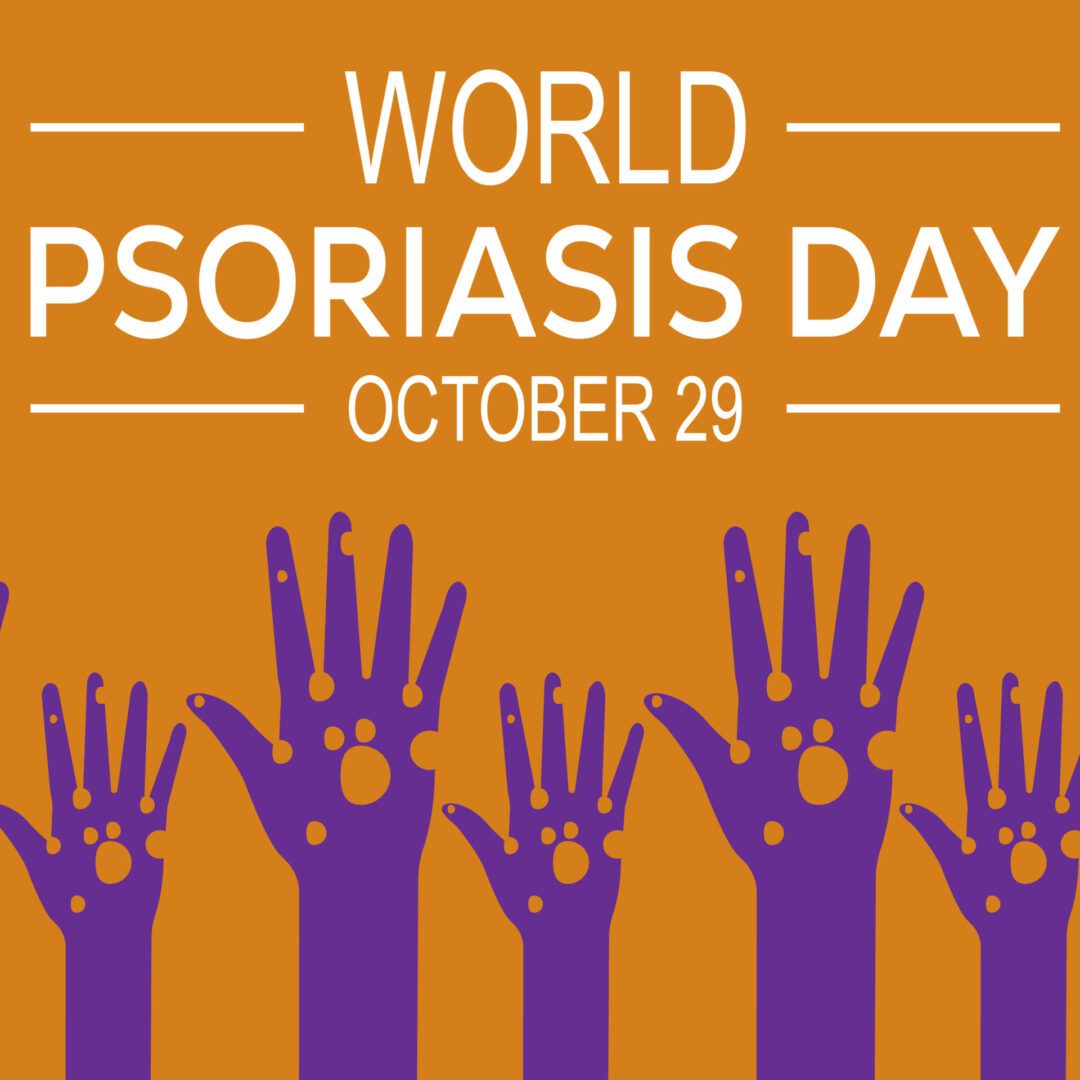 World Psoriasis Day Personalized Cause orange and lavender