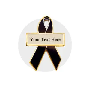 Personalized Enamel Awareness Ribbon Pins