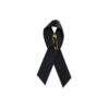 Personalized cause black personalized fabric Ribbons Mass Shooting Memorial Community in Mourning