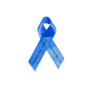 Personalized cause blue personalized fabric ribbon pins Arthritis Colon Cancer Huntingtons Disease Child Abuse Child Neglect Human Trafficking Sex Trafficking Postural orthostatic Tachycardia Syndrome POTS