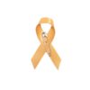 Personalized cause amber fabric ribbon pins appendiceal cancer appendiceal tumors appendix cancer