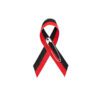 Personalized cause black red fabric Ribbons Murder Victims Murdered Children