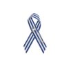 Personalized cause blue white pinstripes fabric Ribbons Motor Neuron Diseases Progressive Muscular Atrophy