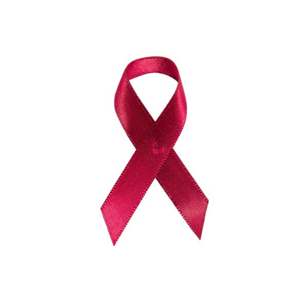 fabric Personalized cause burgundy ribbon Antiphospholipid Syndrome Disabled Adults Sickle cell Anemia Factor V Leiden Thrombophilia Multiple Myeloma Plasma Cell Neoplasms awareness