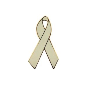 Personalized cause cream enamel ribbon pins Degenerative Disc Disease Spinal Muscular Atrophy Spinal Stenosis