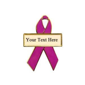 Personalized cause fuchsia personalized enamel ribbon pins Eosinophilic Diseases Keep Abortion Legal I Stand with Planned Parenthood