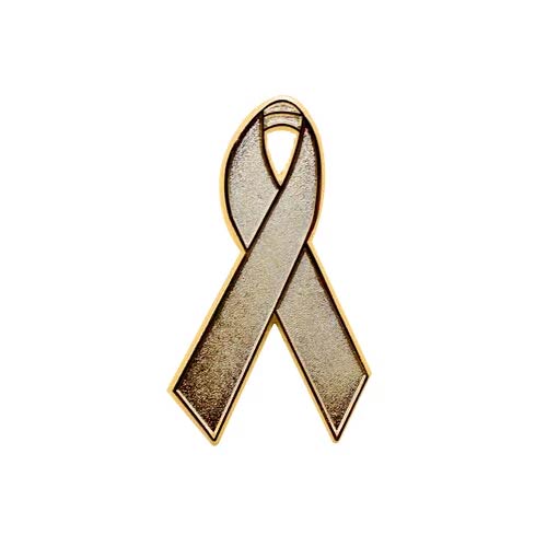 Personalized cause gold enamel ribbon pins Breast Feeding The Gold Standard Childhood Cancers Pediatric Cancers