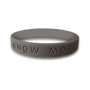 personalized cause graphite KNOW MORE wristband Higher Education Not Higher Education Debt Lead Free Kids Student Loan Debt