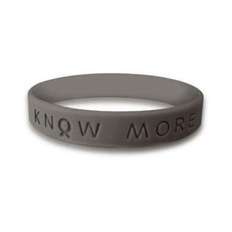 personalized cause graphite KNOW MORE silicone awareness wristband Higher Education Not Higher Education Debt Lead Free Kids Student Loan Debt