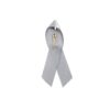 Personalized cause gray personalized fabric ribbon pins Brain Cancer Brain Tumors Central Nervous System Tumors Cancer Glioblastoma