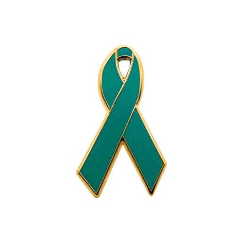 Personalized cause green enamel ribbon pins Environmental Protection Liver Cancer Organ Donation Organ Donor Traumatic Brain Injury TBI