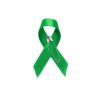 Personalized cause green fabric ribbon pins Environmental Protection Liver Cancer Organ Donation Organ Donor Traumatic Brain Injury TBI