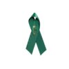 Personalized cause green personalized fabric ribbon pins Environmental Protection Liver Cancer Organ Donation Organ Donor Traumatic Brain Injury TBI