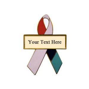 Personalized cause kente cloth personalized enamel ribbon pins Closing the Breast Cancer Gap Breast Health Equity Men of Color Breast Cancer Women of Color Breast Cancer