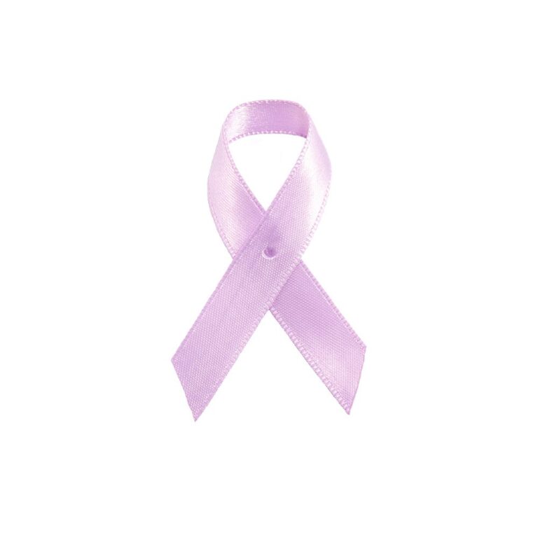 Personalized cause lavender fabric awareness ribbon All Cancers Cancer That Do Not Have a Designated Color Stress Induced Illness