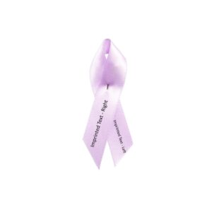 Personalized cause lavender personalized fabric ribbon pins All Cancers Cancer That Do Not Have a Designated Color Stress Induced Illness