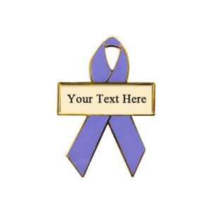 Personalized cause lavender personalized enamel ribbon pins All Cancers Cancer That Do Not Have a Designated Color Stress Induced Illness