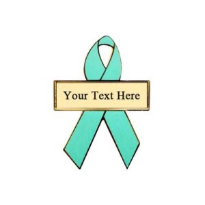 Personalized cause light green personalized enamel ribbon pins Celiac Disease Pelvic Inflammatory Disease PID Sexually Transmitted Diseases STDs Sexually Transmitted Infections STIs