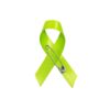 Personalized cause lime green fabric ribbon pins Lyme Disease Mental Health Mental Illness