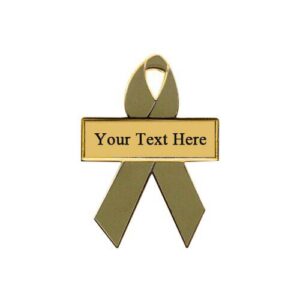 Personalized cause olive personalized enamel ribbon pins Army Cyber Security Awareness Campaign Childless Not by Choice CNBC Families Belong Together Step Separation of Parents from Children at the Border