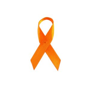 Personalized cause orange fabric ribbon pins Food Insecurity Hunger Food Deserts Gun Control Leukemia Mass Shooting Prevention Gun Control Self Harm Self Injury World Hunger