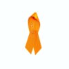 Personalized cause orange personalized fabric ribbon pins Food Insecurity Hunger Food Deserts Gun Control Leukemia Mass Shooting Prevention Gun Control Self Harm Self Injury World Hunger