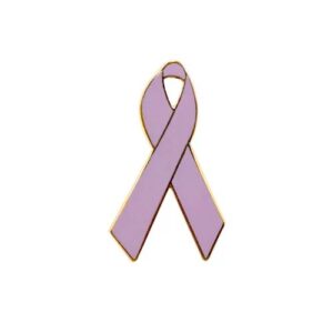 Personalized cause orchid enamel ribbon pins Testicular Cancer