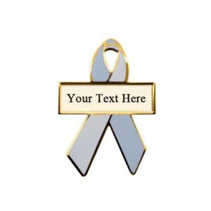 Personalized cause pearl and white personalized enamel ribbon pins Lung Cancer Acquired in Ways Other Than Smoking Passive Smoking Secondhand Smoke