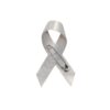 Personalized cause pearl fabric ribbon pins Chronic Lung Disease Lung Cancer Mesothelioma Waldenstroms Macroglobulinemia