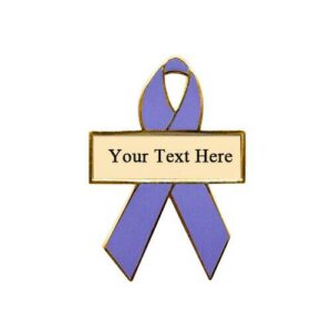 Personalized cause periwinkle personalized enamel ribbon pins Anorexia Nervosa Esophageal Cancer Gastric Cancer Stomach Cancer Irritable Bowel Syndrome IBS Pulmonary Hypertension