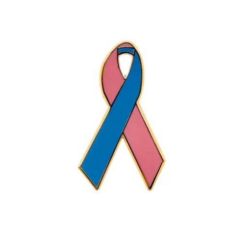 Personalized cause pink and teal enamel ribbon pins BRCA1 Breast Cancer Gene BRCA2 Breast Cancer Gene Hereditary Breast Ovarian Cancer Syndrome Hereditary Breast Cancer Ovarian Cancer Breast Cancer Combined