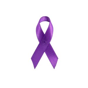 Personalized cause purple fabric Ribbons Cancer Survivors Colitis International Overdose Awareness Day Lupus Systemic Lupus Erythematosus SLE Lupus