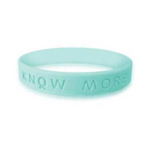 Personalized cause sea green KNOW MORE wristband Stammering Stuttering