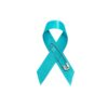 Personalized cause sea green fabric ribbon pins Stammering Stuttering