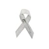 Personalized cause silver tensel fabric ribbon pins Brain Disabilities Disabled Children Dyslexia Limb Loss Parkinsons Disease Schizophrenia