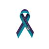 Personalized cause teal purple fabric Ribbons Domestic Violence Sexual Assault End Violence Against Women