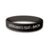 Personalized cause black personalized wristband In Memory of Murder Victims Murder Victims Murdered Children