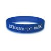 Personalized cause blue personalized wristband Arthritis Colon Cancer Huntingtons Disease Child Abuse Child Neglect Human Trafficking Sex Trafficking Postural orthostatic Tachycardia Syndrome POTS