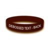 Personalized cause brown personalized awareness wristband Childhood Diarrhea Nicotine Brain Poison No Butts Health Risks of E-Cigarettes Vaping Health Risks of Smokeless Tobacco