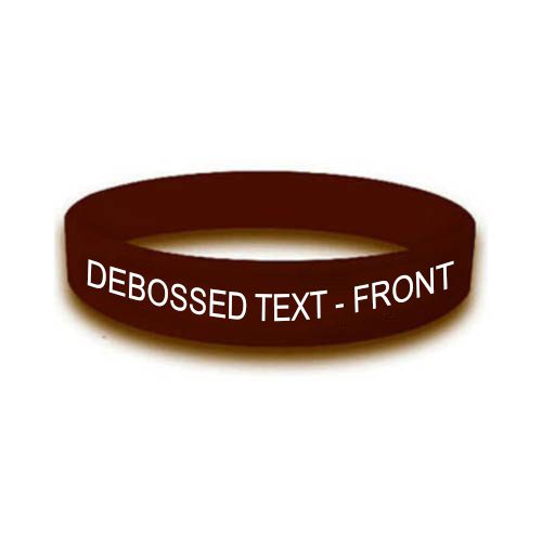 Personalized cause brown personalized silicone awareness wristbands Childhood Diarrhea Nicotine Brain Poison No Butts Health Risks of E-Cigarettes Vaping Health Risks of Smokeless Tobacco