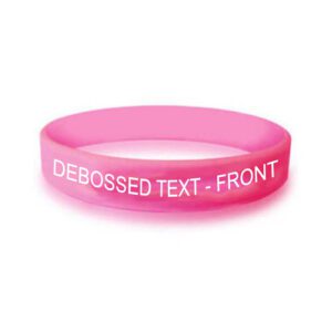 Personalized cause hot pink personalized wristband Cleft Lip Cleft Palate Inflammatory Breast Cancer Stop Gendercide