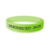 Personalized cause lime green personalized wristband Lyme Disease Mental Health Mental Illness