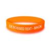 Personalized cause orange personalized wristband Food Insecurity Hunger Food Deserts Gun Control Leukemia Mass Shooting Prevention Gun Control Self Harm Self Injury World Hunger