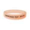 Personalized cause peach personalized wristband Endometrial Cancer Invisible Illness Pink Tax Gender Based Price Discrimination Uterine Cancer