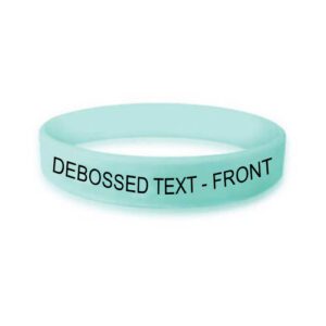 Personalized cause sea green personalized wristband Stammering Stuttering