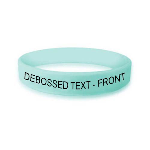 Personalized cause sea green personalized wristband Stammering Stuttering